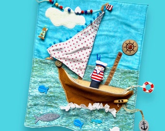 Baby blanket "Ahoi" for dementia patients IMMEDIATE SHIPPING