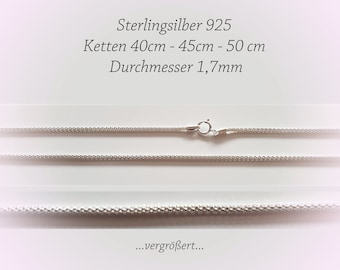 925 sterling silver popcorn necklace, 40 cm, 45 cm, 50 cm and 55 cm, women's necklace, delicate silver necklace, elegant silver necklace