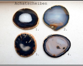 4 wunderschöne Achatplatten, Dekoration, Meditation, Yoga, Heilung, spirituell