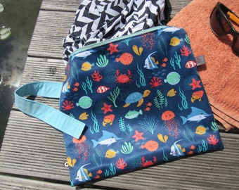 Wetbag, Schwimmtasche, Kitabeutel, Meerestiere