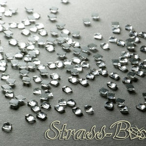 QUADRAT 3x3mm CRYSTAL Hotfix Strasssteine klar