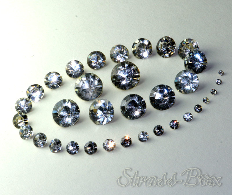 Chaton SS9 / PP19 2,5 -2,6 Mm CRYSTAL Clear Glass Rhinestones - Etsy
