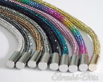 RHINESTONE TOUW / glitterkoord voor hoodie met een diameter van 6 mm