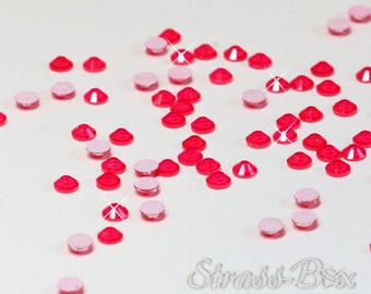 NEON VERMELHO SS10 Hotfix strass vermelho