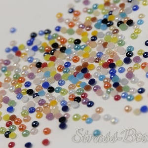 Half-sticky beads, half-pearls NOEL, half-pearls Simply Creative, half  beads scrapbooking, 91 pieces