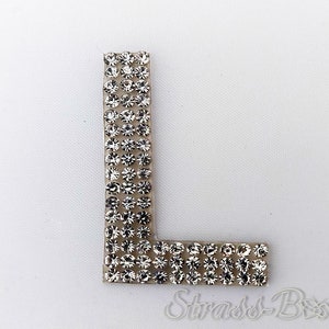 Parches autoadhesivos letras Chaton / L / glitter para pegar en Crystal