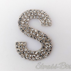 Autoadhesivo Letras Chaton / S / Glitter Stick On Patches Crystal