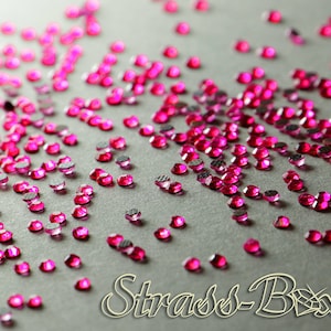 HOT Fashion PINK SS6 Hotfix DMC Strasssteine Pink Bild 1