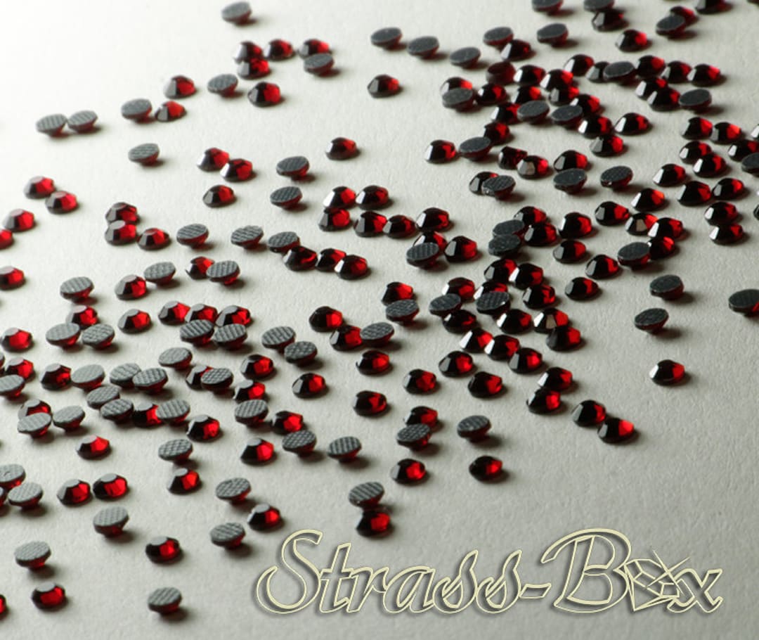 SIAM SS10 Hotfix Basic Rhinestones Dark Red - Etsy