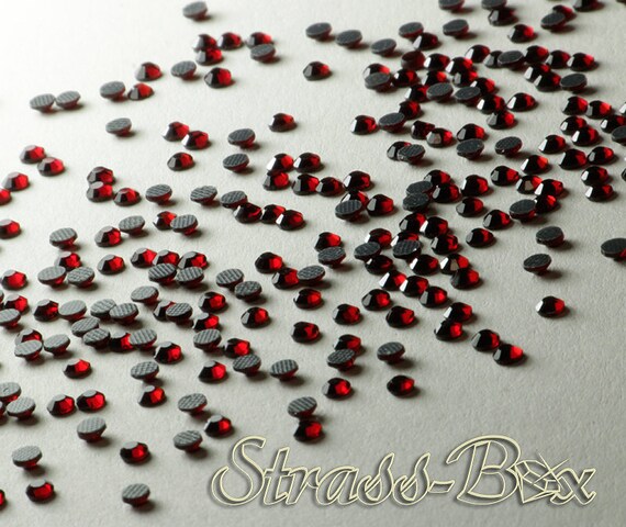SIAM SS10 Hotfix Basic Rhinestones Dark Red - Etsy Israel