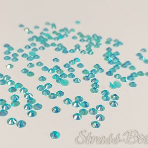 Jelly AQUAMARINE AB SS20 NON Hotfix Rhinestones to stick on iridescent 5mm