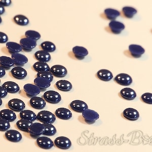 Dark Blue 4 mm Hotfix DMC Ceramic Stones