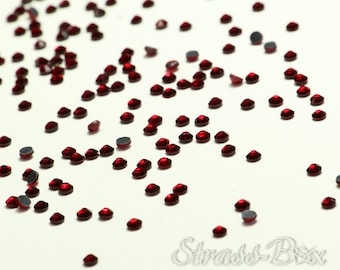 SIAM SS8 Hotfix Basic Rhinestones dark red