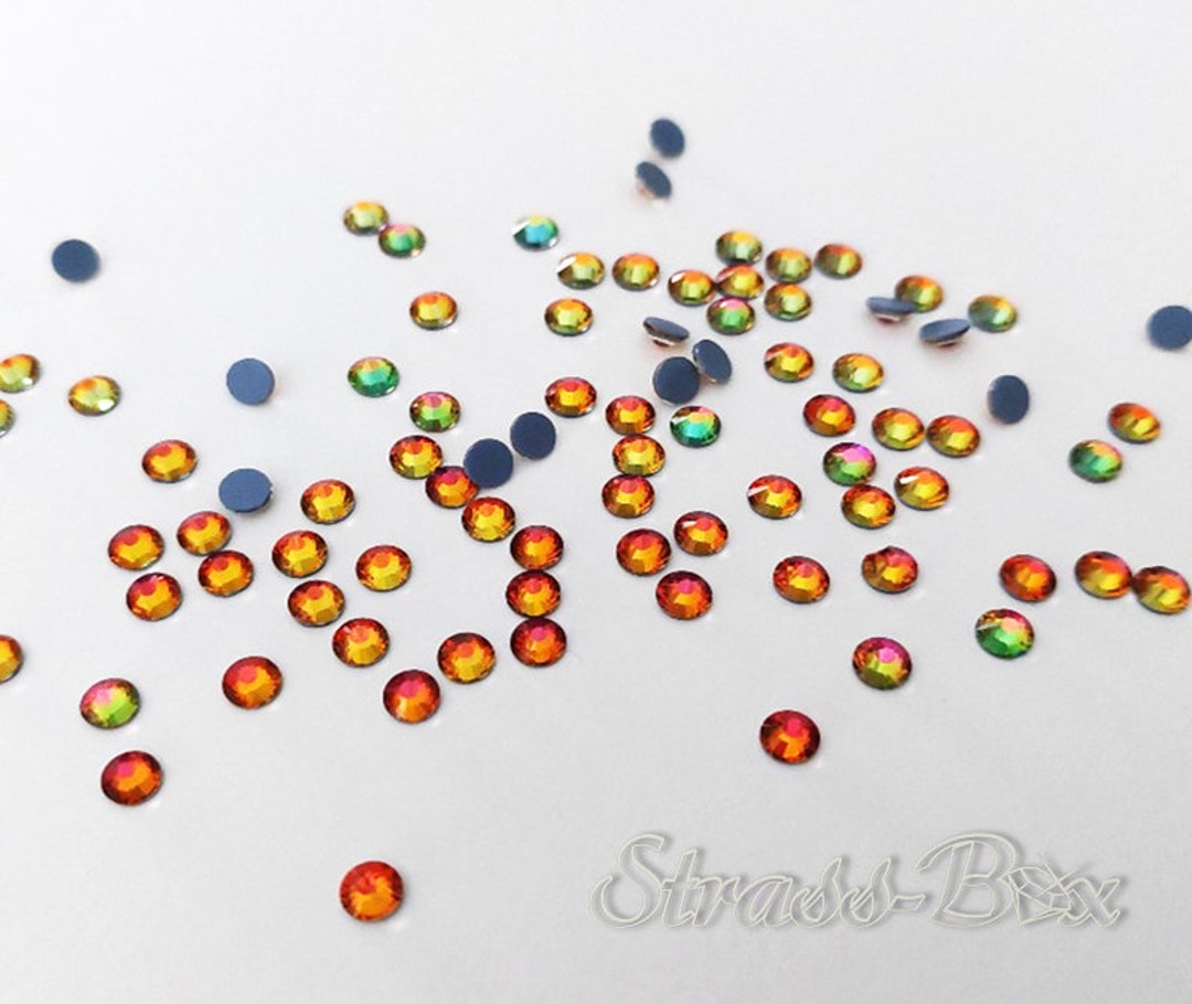 VOLCANO RED Flare SS16 Hotfix Basic Rhinestones Color Change - Etsy