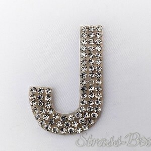 Letra autoadesiva Chaton / J / patches de glitter para colar em Crystal