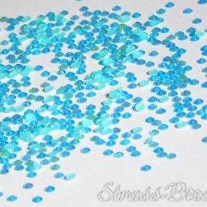 Jelly AQUAMARINE AB SS06 NON Hotfix Rhinestones to stick on iridescent 2mm