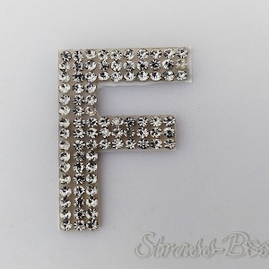 Letra autoadesiva Chaton / F / patches de glitter para colar em Crystal