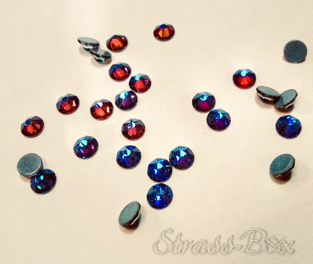 Volcano Blue Flare SS30 Hotfix Basic Rhinestones Blue Red Yellow ...