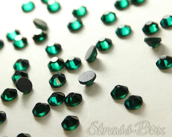 EMERALD SS30 Hotfix DMC rhinestones dark green