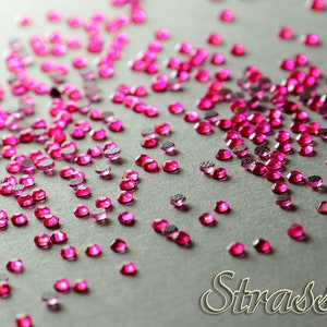 HOT Fashion PINK SS6 Hotfix DMC Strasssteine Pink Bild 2