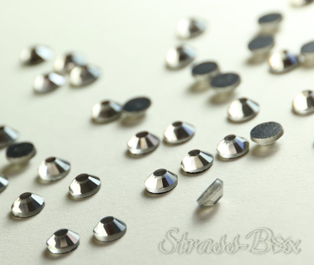 Ss30 Rhinestone Hotfix Basic BLACK DIAMOND SS30 Rhinestones Smoke Gray - Etsy