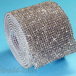 Hotfix MESH CRYSTAL 24列 55mm ラインストーンリボン SS6 クリア