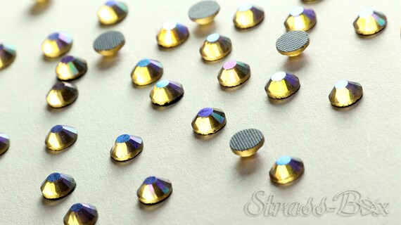 BULK HOTFIX DMC Aurum Gold Glass Rhinestones 