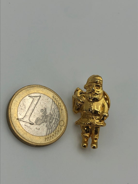 Nicholas Santa Claus tie pin, high quality vintag… - image 8