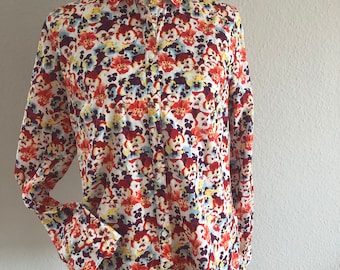 Tommy Hilfiger Pansy Flowers Blouse