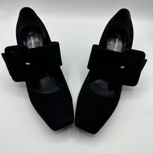 Leather Mary Janes with wide buckle women&#39;s shoes low shoes with heels designer Kennel Schmenger