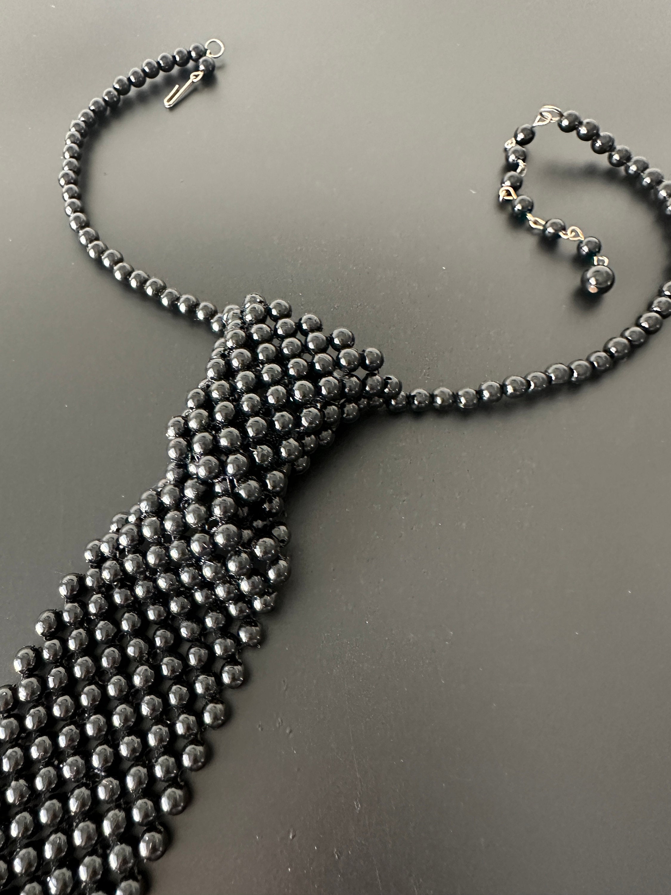 Beaded necktie hotsell necklace