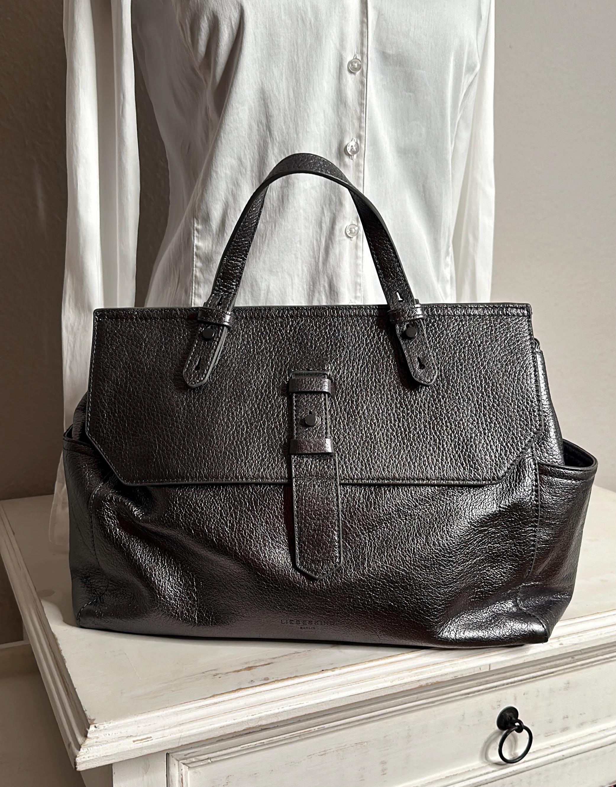 Leder Handtasche Graue Liebeskind Tasche Liebeskind Tasche