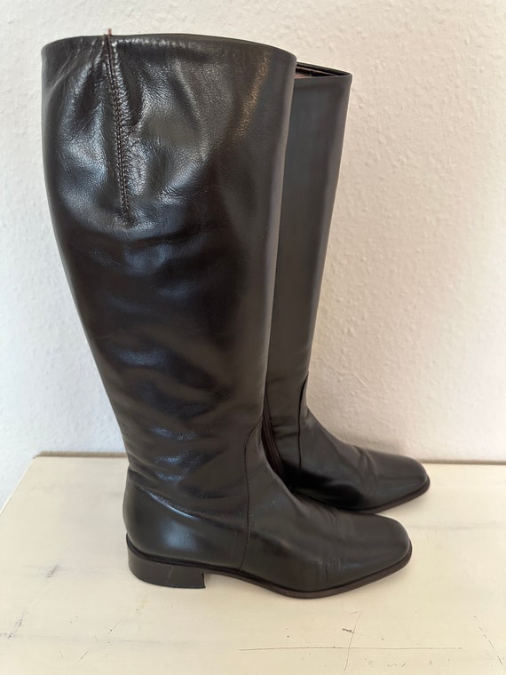 High-quality leather boots made in Italy women's … - image 7