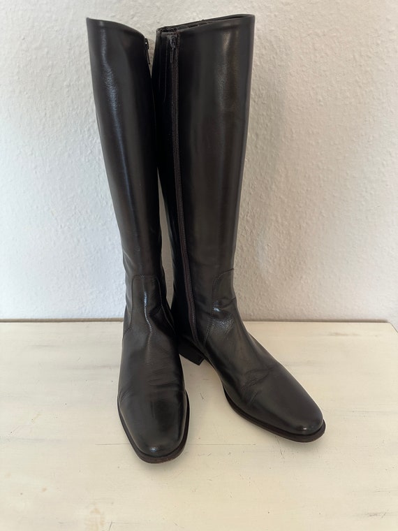 High-quality leather boots made in Italy women's … - image 3