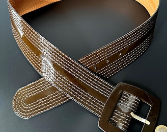 MILANO Italy leather belt designer RH Milano genuine leather women's belt design belt, Made in Italy