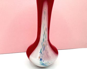 未使用品 NACHTMANN ガラス製 花瓶 赤 ヴィンテージ 未使用品 NACHTMANN ガラス製 花瓶 赤 ヴィンテージ NACHTMANN