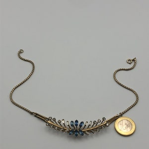Baguette Strass Halskette wunderschöne Vintage 1950s Collier Kette Bild 8