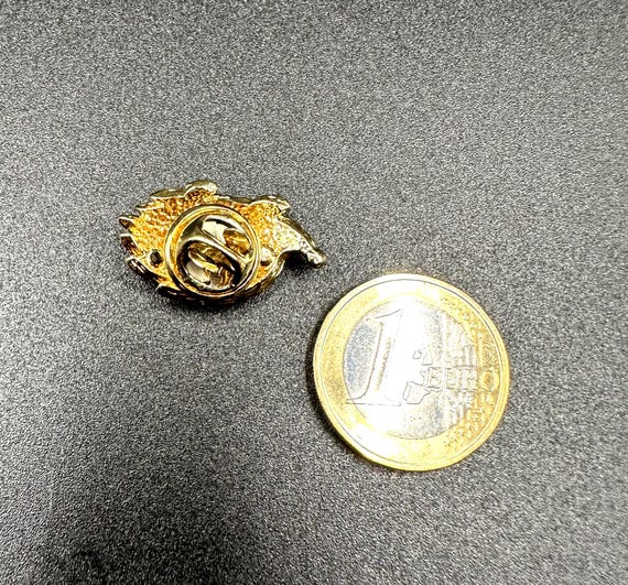 Hedgehog Tie Pin Brooch Beautiful black enameled … - image 5