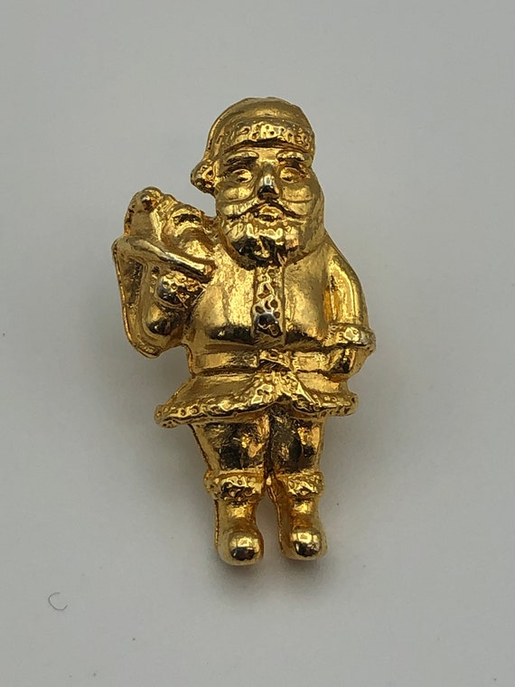 Nicholas Santa Claus tie pin, high quality vintag… - image 5