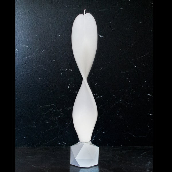 Elegant decoration angel light. White stands for truth and purity! Special gift to your loved ones. Guardian angel candle for birth, wedding