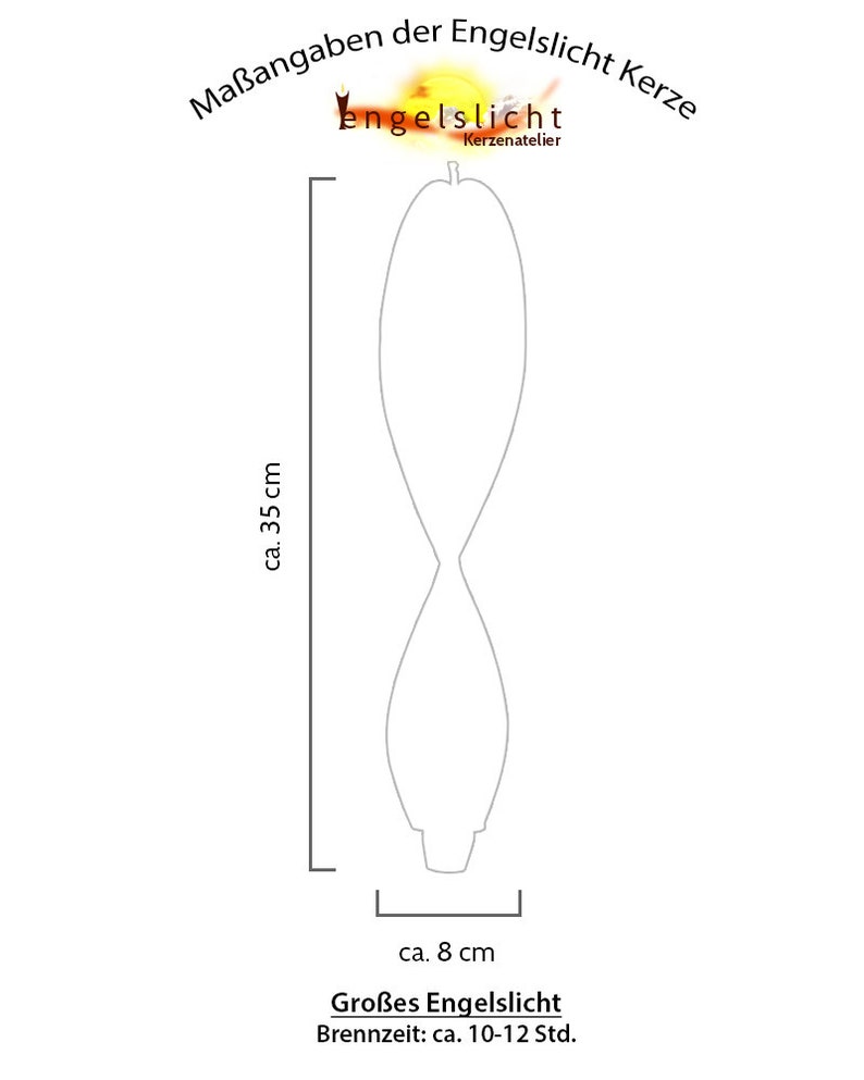 Edle Dekoration Engelslicht. Weiß steht für Wahrheit und Reinheit Besonderes Geschenk an eure Lieben. Schutzengelkerze zur Geburt, Hochzeit Bild 5