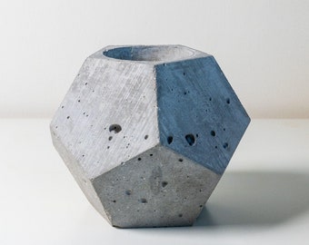 Concrete Dodecahedron Planter