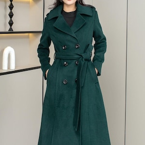 Wool coat, Long wool coat, Womens wool coat, Winter coat women, Trench coat, A line Coat, Daily coat, Midi coat, Overcoat, Custom coat L0657