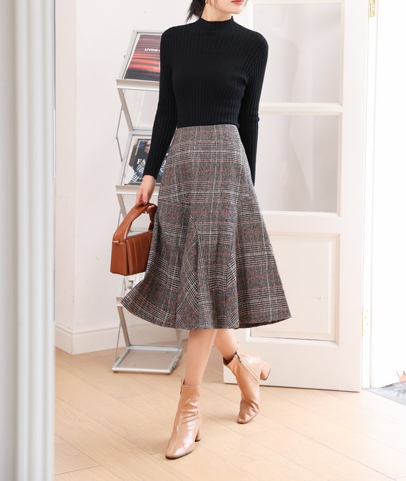 Short wool cheap skirt uk