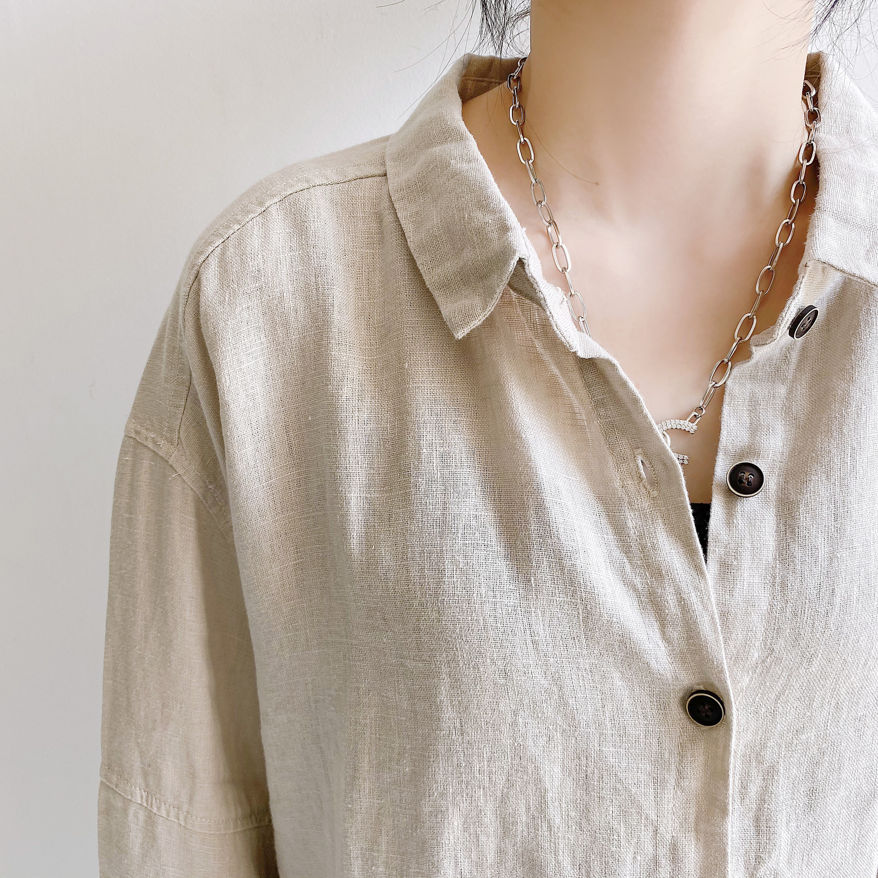 ブラウス シャツ oversize linen shirt レディース Linen Shirt, Oversized Linen Shirt, Button Down Shirt, Plus