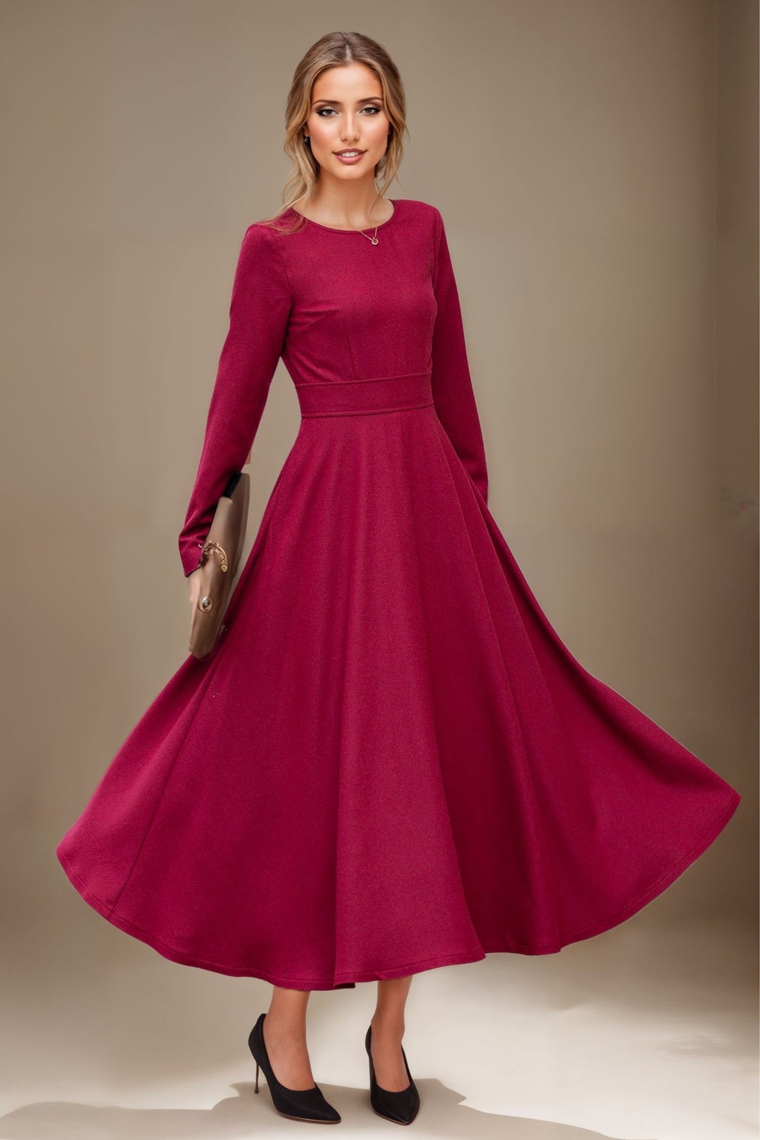 Short wool-blend Dress