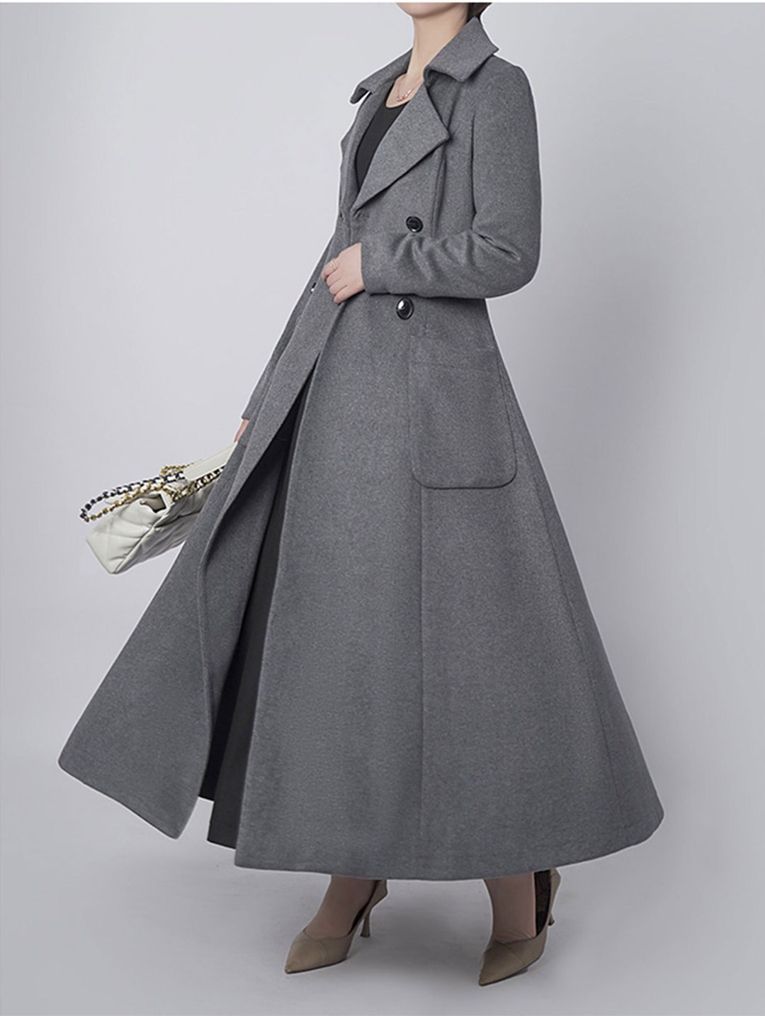 damenmantel lang wolle