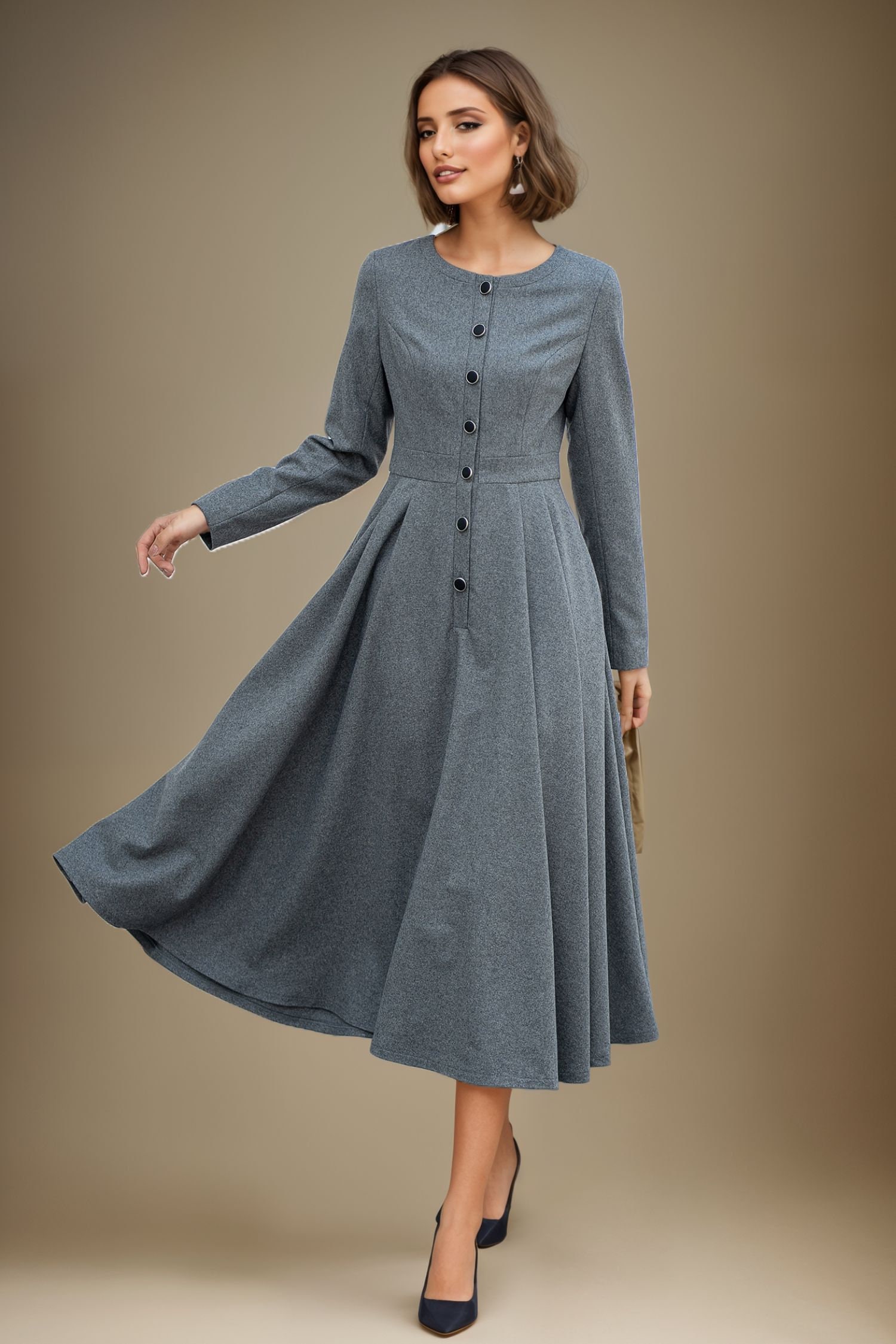 gray dress fashion Short Gray Dress main image 0