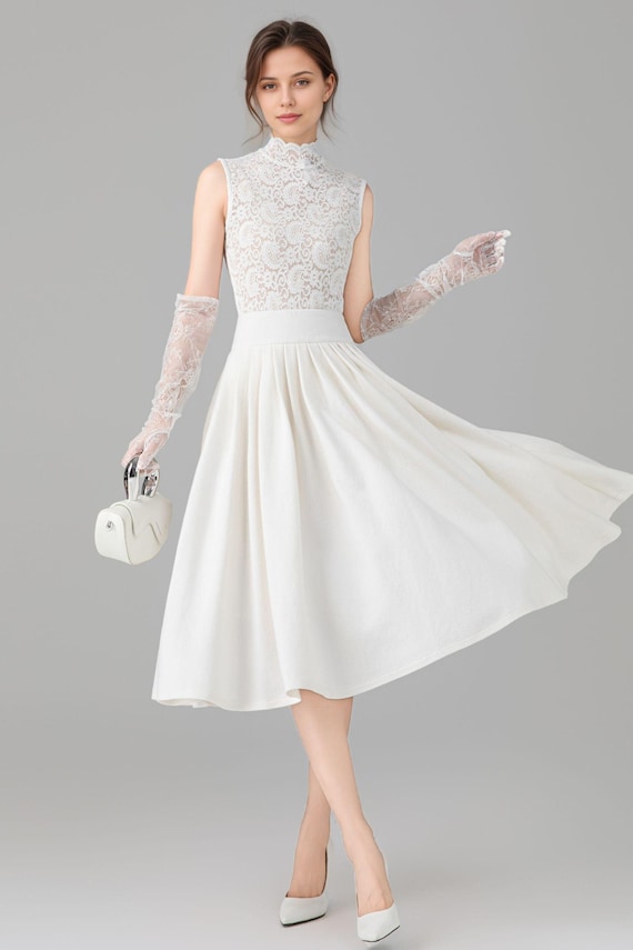 what to wear over a dress at a winter wedding Elegant Guest Skirt Width:36