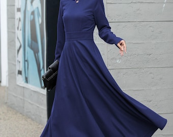 slim fit dress slacks Antonia Rib Flare Maxi Knit Dress main image 1